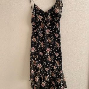LULUS Floral High-low dress